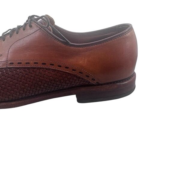 Allen Edmonds New Orleans Brown Braided Weave Cap Toe Leather Shoes - 10.5 B main image 10